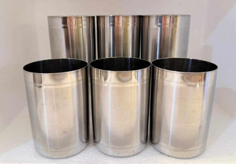 Retro Mazda Manak Steels Set of 6 Glasses Drinkware Barware Entertaining Lassi